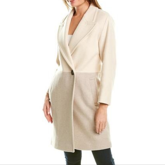 *1 Left* NWT REISS | $690 Vale Color Block, Wool Blend Coat - Picture 3 of 11